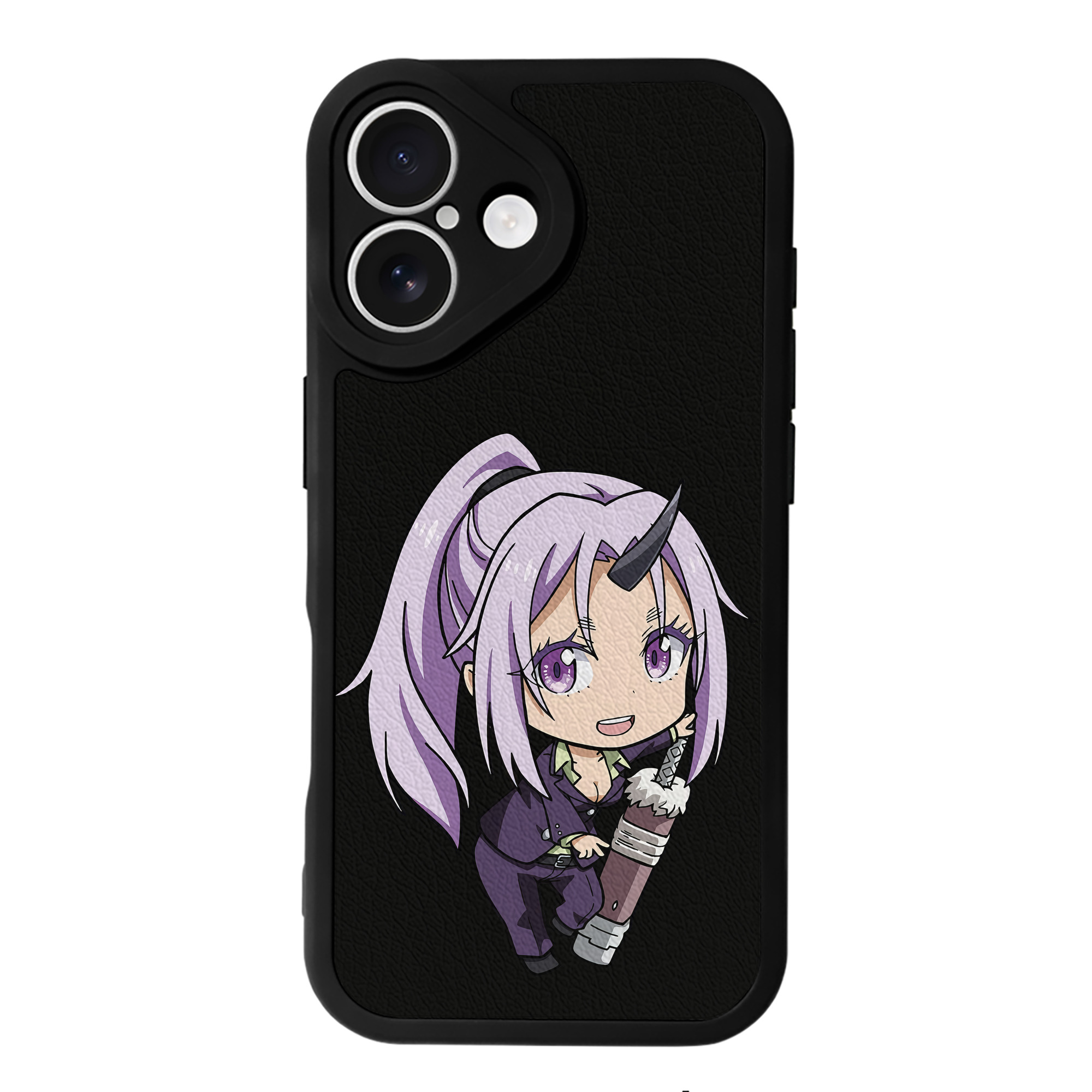 （画像用） 転スラ Regarding Reincarnated to Slime 【iPhone 16シリーズ対応】シリコンスマホケース（レザー調） 材質：シリコン